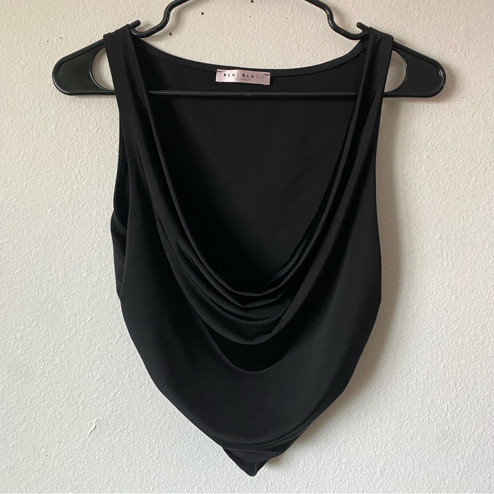 Satin Low Neck Going Out Top